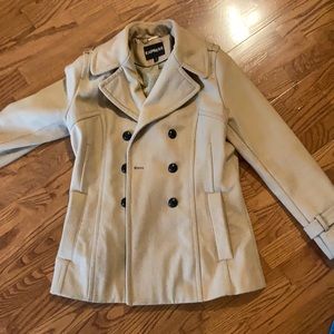 Express size large camel color dressy jacket.